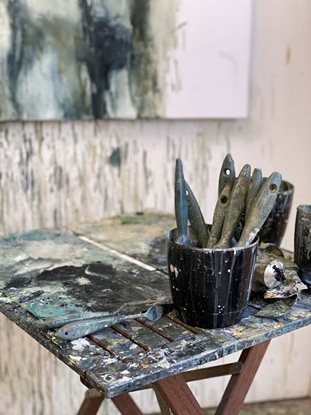 In the studio - brushes